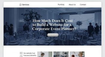 Cost to Build a Website for a Corporate Event Planner