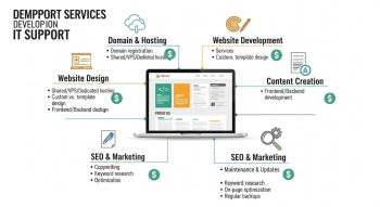 Cost to Develop a Website for IT Support Services