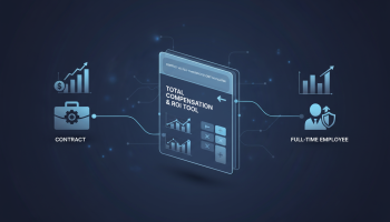 Contract vs. Full-Time Employee Cost Calculator: Total Compensation & ROI Tool
