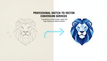 Professional Sketch-to-Vector Conversion Services: Transforming Hand-Drawn Logos into High-Resolution Brand Assets